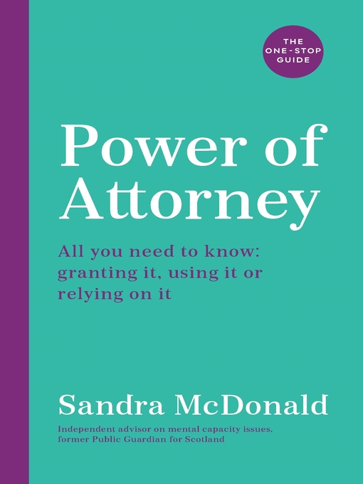 Title details for Power of Attorney by Sandra McDonald - Available